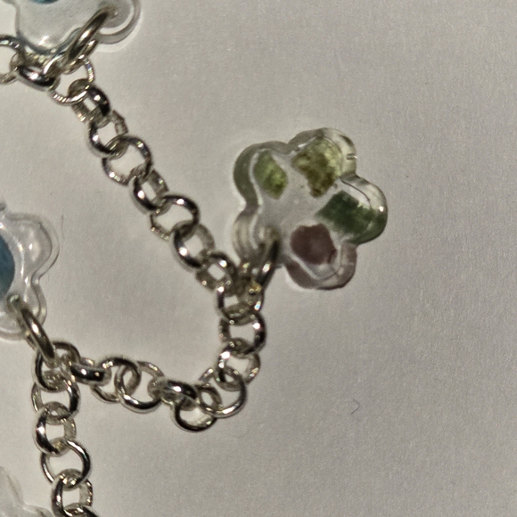 Silver Crystal Charm Bracelet - Picture 3 of 4